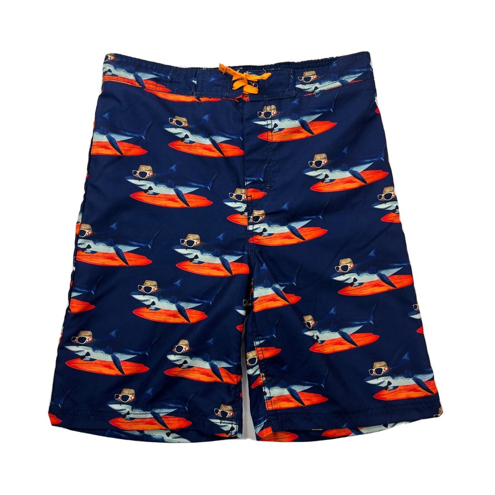 Tommy Bahama Boys XL Sharks Surfboards Hat Sunglasses Swim‎ Trunks Kids Shorts